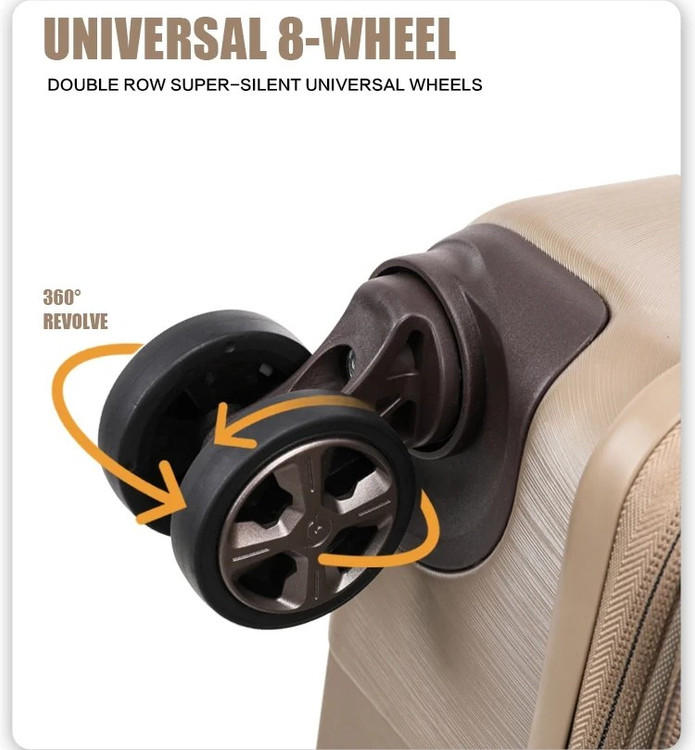 چمدان با چرخهای نشکن