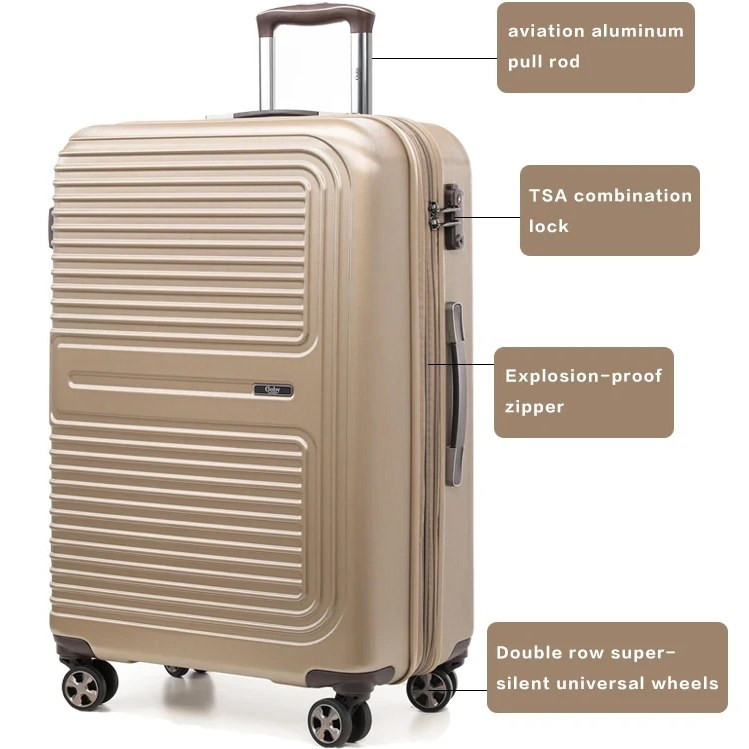 چمدان با زیپ ضدسرقت و افزایش حجم