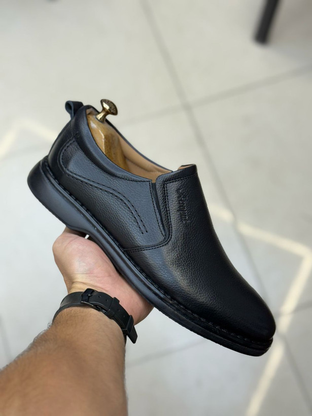 کفش چرم بی بند مردانه