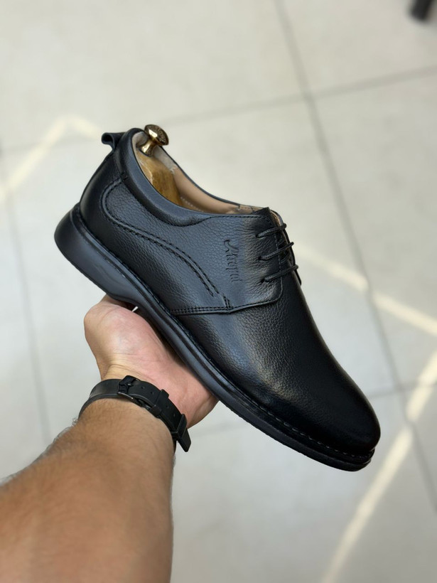 کفش چرم طبی مردانه بندی