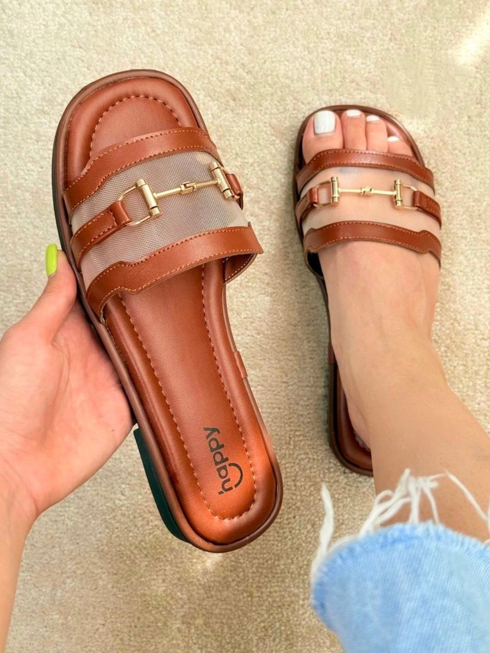 صندل قهوه ای زنانه