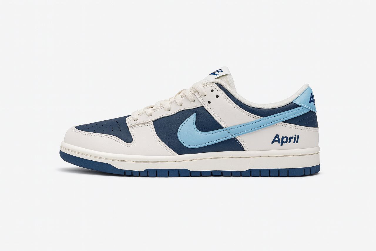 کتونی نایک آپریل سفید سرمه ای