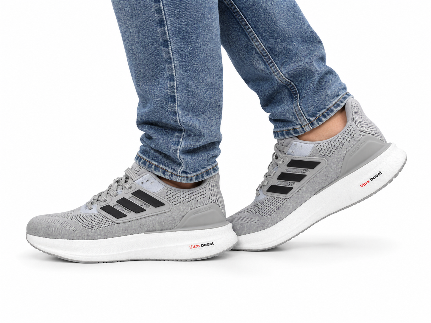 کفش اسپرت آدیداس ultra boost طوسی مردانه