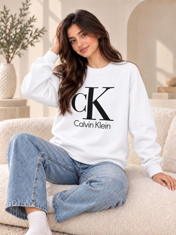 دورس ۲ نخ پنبه یقه گرد زنانه Calvin Klein