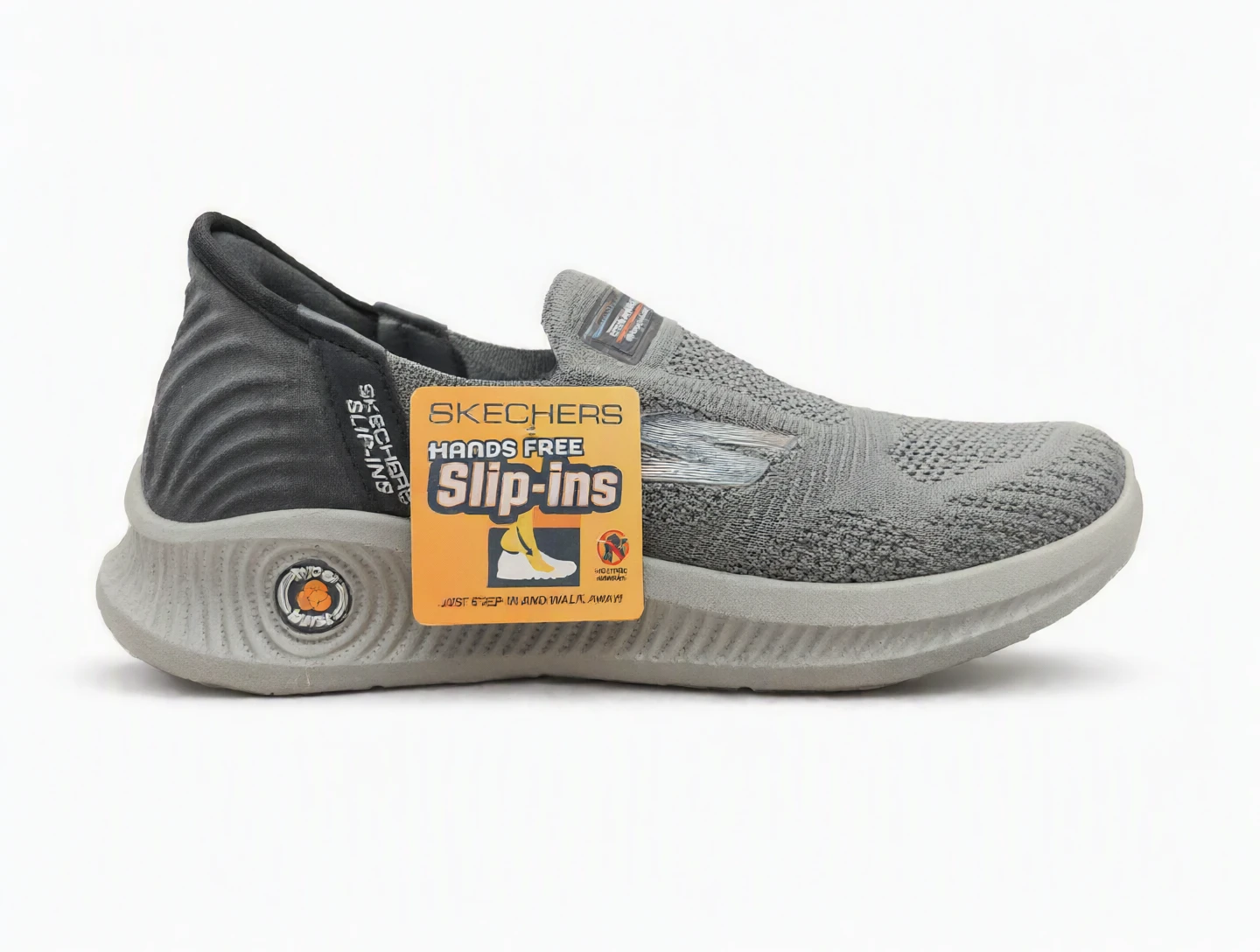 کتونی اسکیچرز طوسی slip ins مردانه