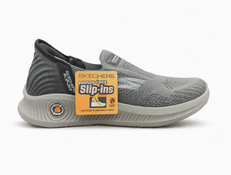 کتونی اسکیچرز طوسی slip ins مردانه